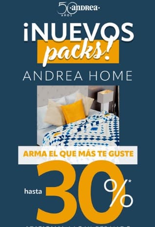 Andrea Home Nuevos pack Hasta 30% 2023