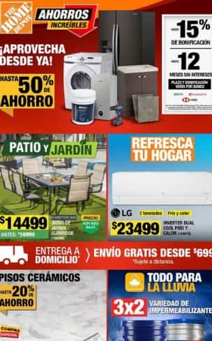 Home Depot Mexico Pisos Hasta 14 de Mayo 2024
