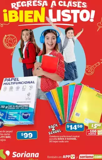 Soriana Hiper : Regresa a clases Listo 10 de Septiembre 2025
