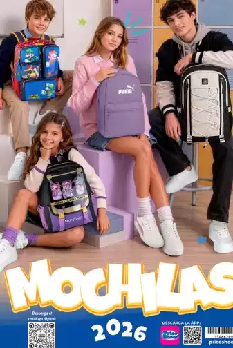 Mochilas Price Shoes Catalogo 2026 Damas y caballeros