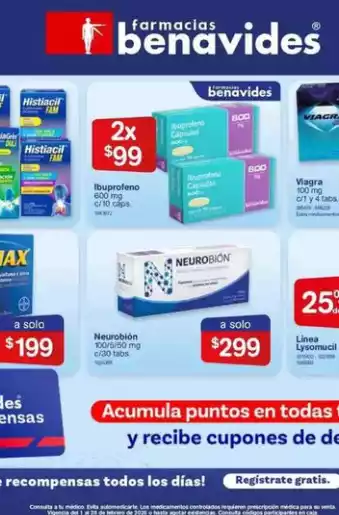 Farmacias Benavides Catalogo febrero 2026