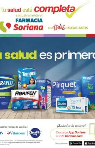 Soriana Híper Farmacia 30 de Noviembre 2025