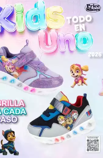 Price Shoes Todo en Uno kids 2026 catálogo