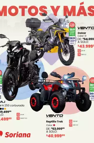 Soriana Hiper Motos hasta 15 de febrero 2026
