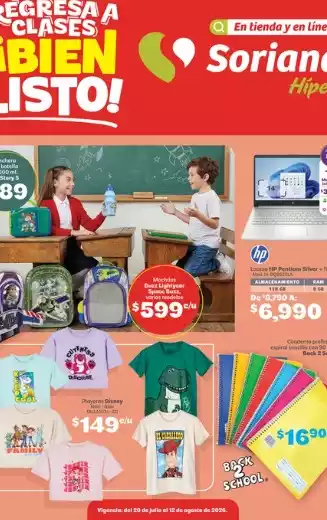 Soriana Hiper Regresa a Clases hasta 12 de Agosto 2026