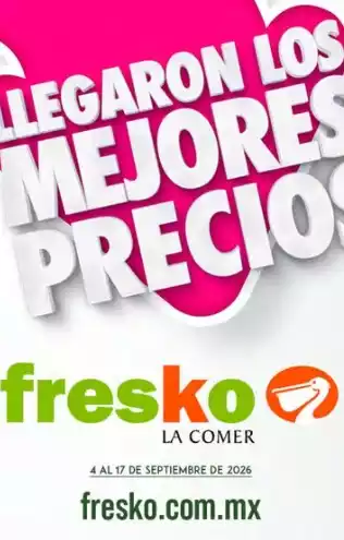 Catálogo FRESKO Hasta 17 de Septiembre 2026 3X2